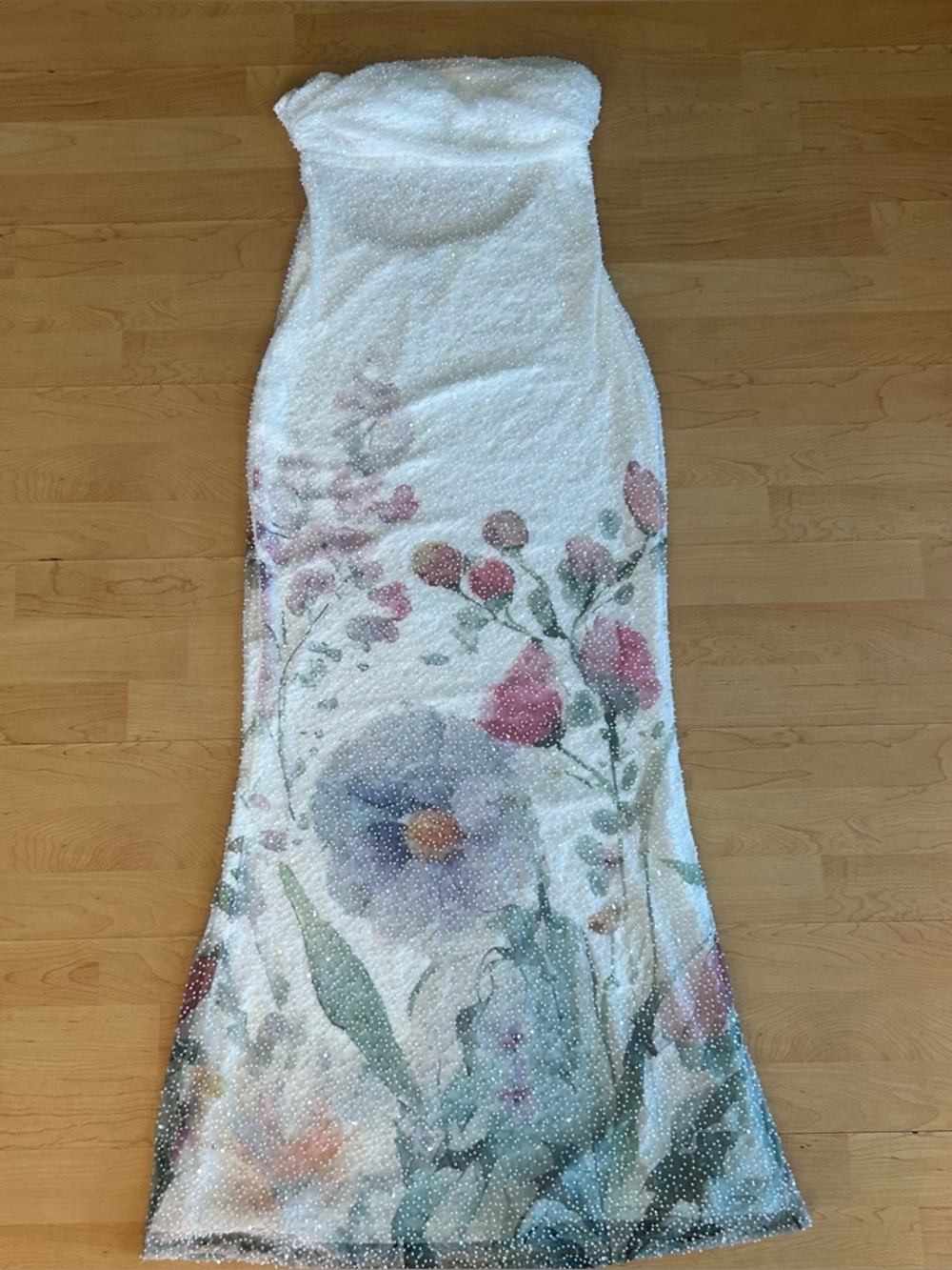 Windsor Floral Bead Mermaid Formal Dress